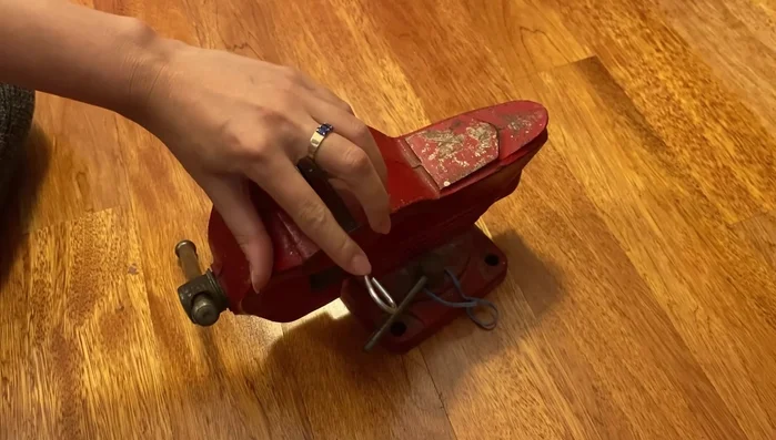 Apply copper foil to the marked area, folding it over securely. Burnish to ensure proper adhesion.