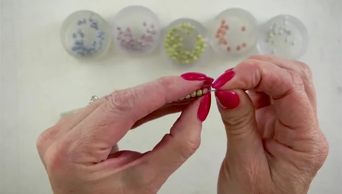 Repeat steps 1 & 2 to create additional dangle pieces with varying bead combinations.