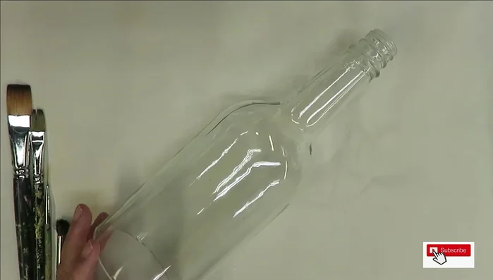 Bake the bottle: Preheat oven to 350°F (175°C). Place the painted bottle in the cold oven and THEN turn it on. Bake for 30 minutes. Let it cool completely (a few hours) before removing from the oven.