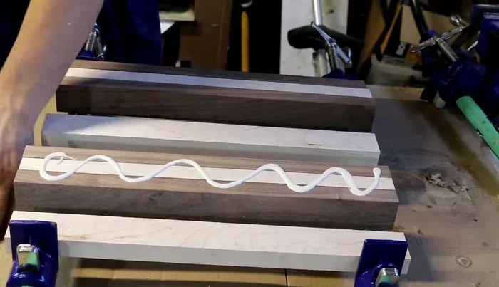 Glue the two sections together.