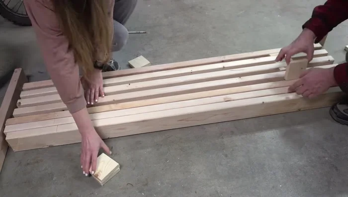 Dry-fit everything to check the layout before attaching.