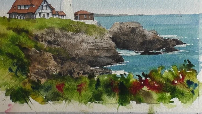 Scratch in more detail with the brush end and add Raw Sienna.