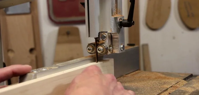 Resaw maple wood for thinner dividers.