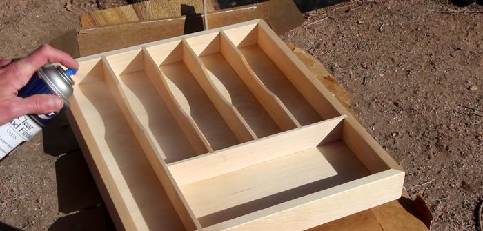 Sand and apply several coats of spray lacquer.