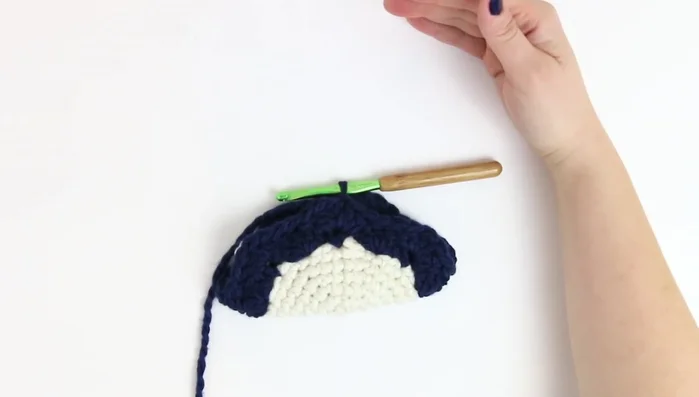 Repeat round 8 pattern for the next 10 rounds to form the foot.