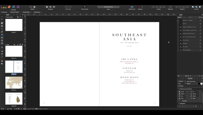 Design & Layout: Create pages in design software (Affinity Publisher, Photoshop, InDesign, etc.), considering fonts, margins, white space, and overall aesthetic.