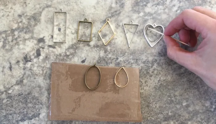 Cure the first layer of resin with UV light.