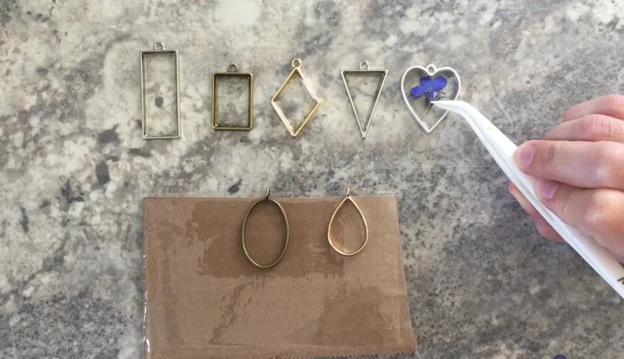 Cure the first layer of resin with UV light.