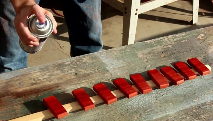 Finish flippers with spray lacquer and glue a 1/2" x 1/2" strip inside the box.