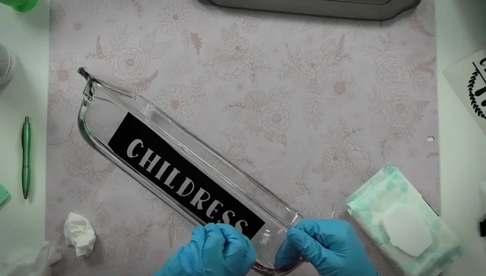 Wash the etched area thoroughly with soap and water.