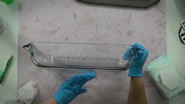 Wash the etched area thoroughly with soap and water.