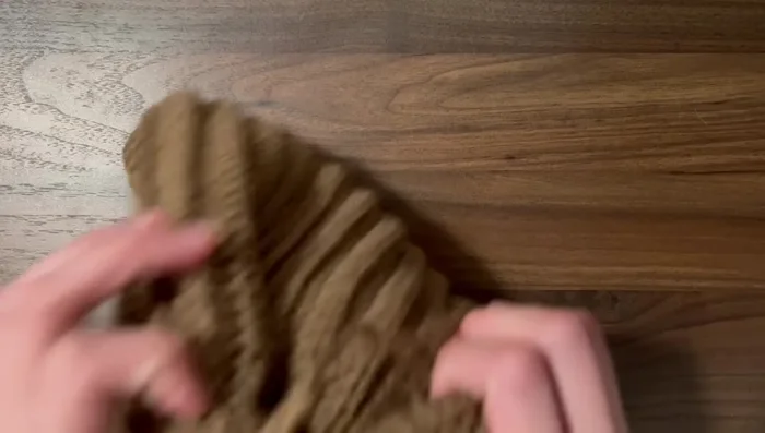 Weave in all loose ends on the inside of the beanie.