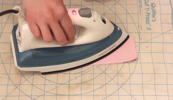 Sew handles: Sew along long edges of handle pieces.