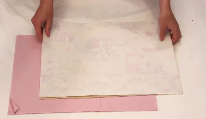 Sew side and bottom seams of outer and lining fabric pieces: Sew both sides and bottom of each set with a 1/2 inch seam allowance.