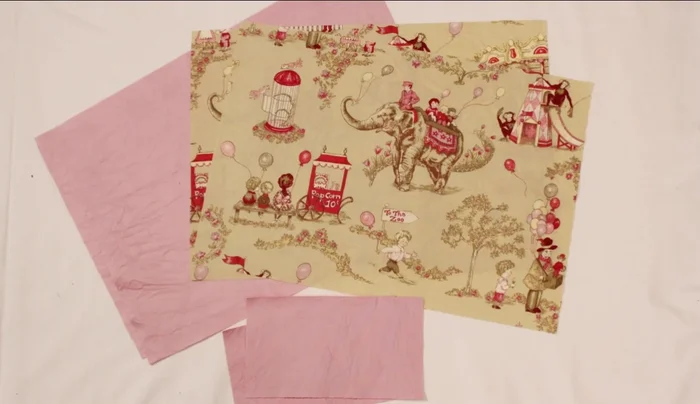 Cut stabilizer pieces: Two 13x19 inch pieces of stabilizer.