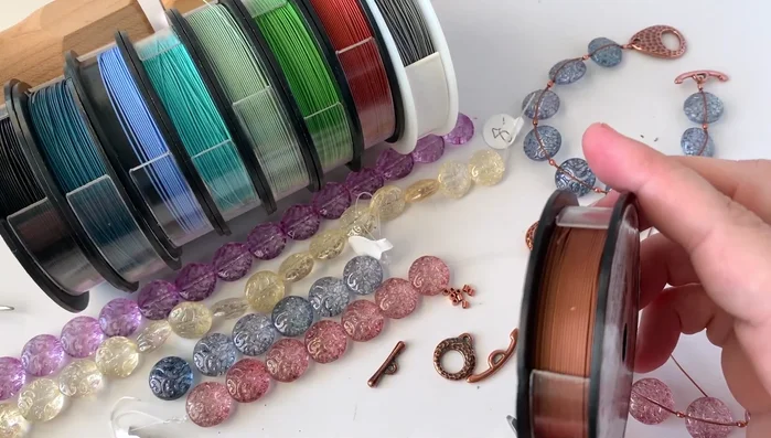 Prepare your wire: Cut a length of SoftFlex wire approximately 16 inches for a 6-inch wrist (add extra for comfort).