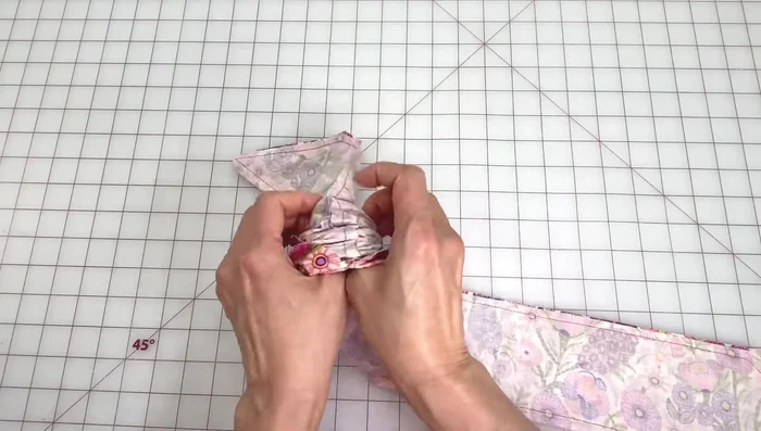 Fold and press the opening seams.