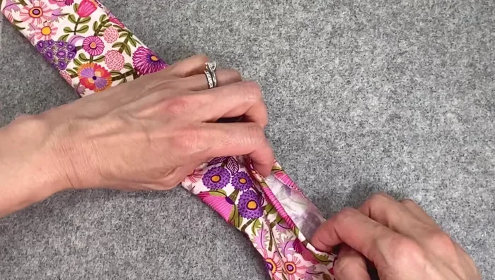 Fold and press the opening seams.