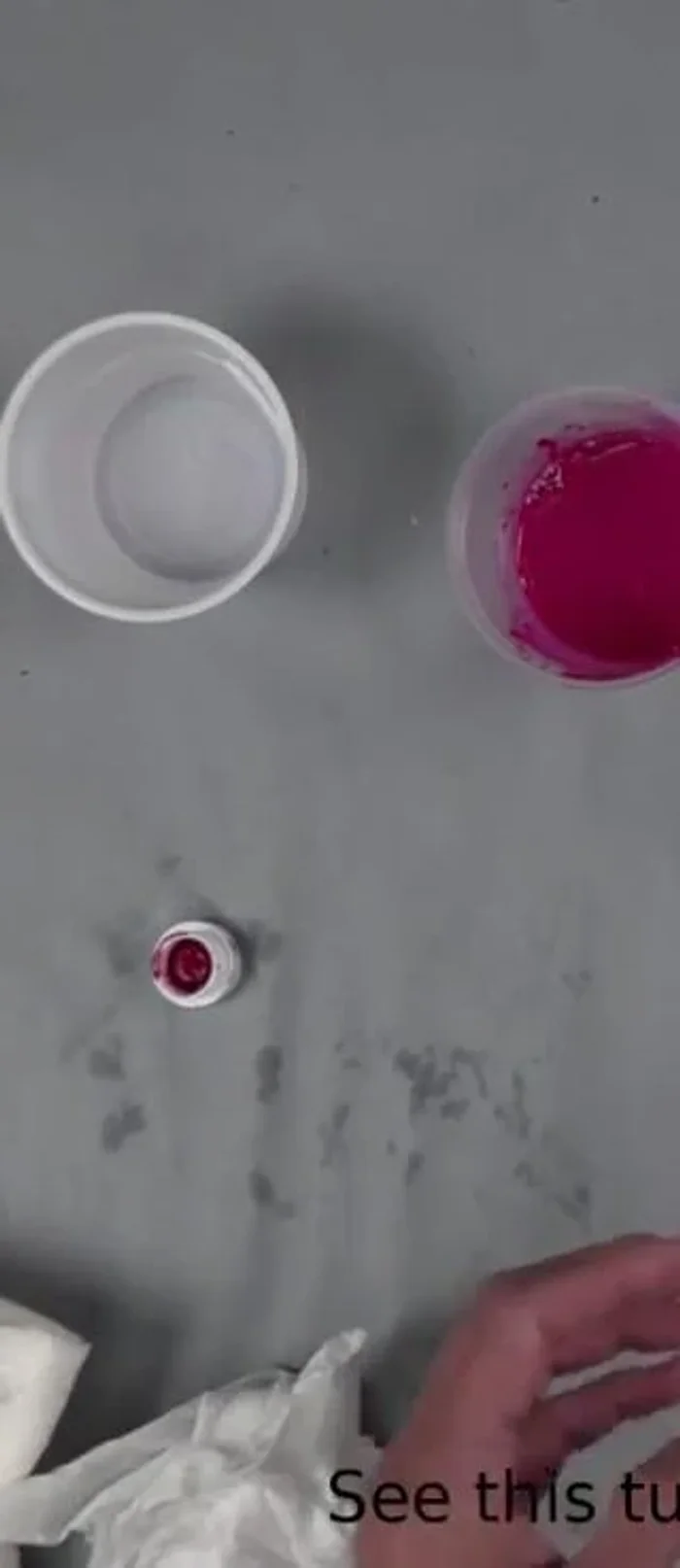 Wipe off excess paint: Use a baby wipe to remove excess paint from the glass and create a desired grout color intensity.