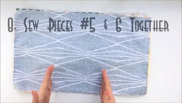 Sew around the edges, leaving a 4-5" gap for turning the cover inside out.