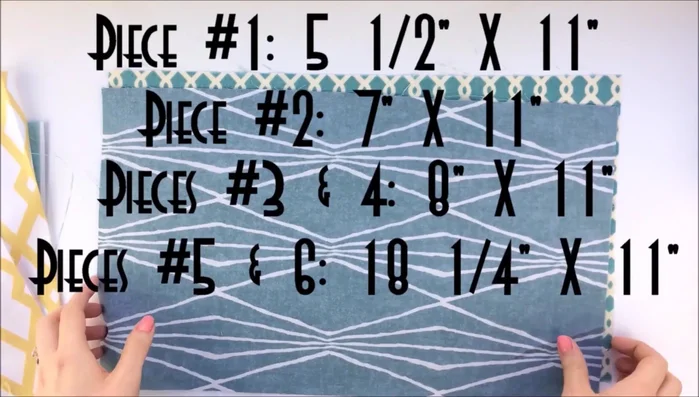 Fold fabric pieces with a 1/4" - 1/2" seam allowance and pin.