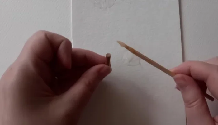 Glue legs to footstool bottom.