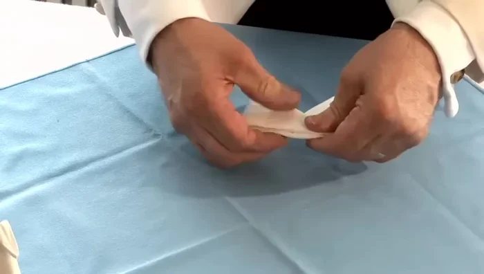 Repeat step 6 on the other side to create a base.