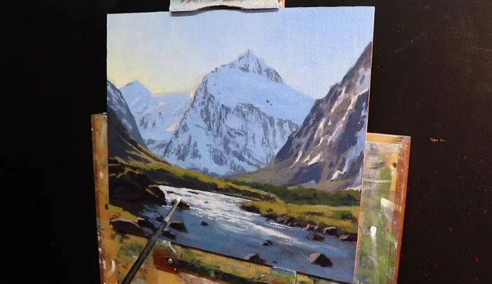 Suggest ripples in the shadows with Ultramarine blue and Yellow oxide.