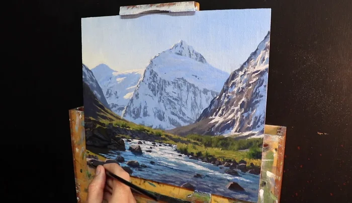 Add final details and highlights throughout the painting.