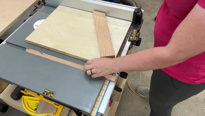 Attach the runner: Glue the runner to the base, using shims to lift it slightly above the table surface for proper contact with the sled.