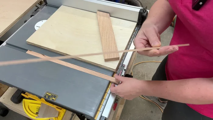 Attach the runner: Glue the runner to the base, using shims to lift it slightly above the table surface for proper contact with the sled.