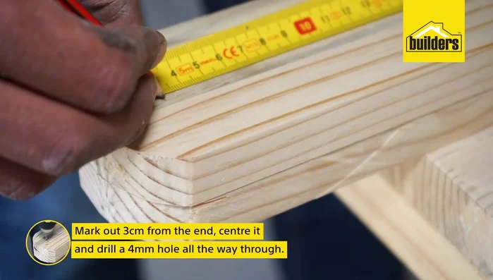 Sand down all the wooden pieces.