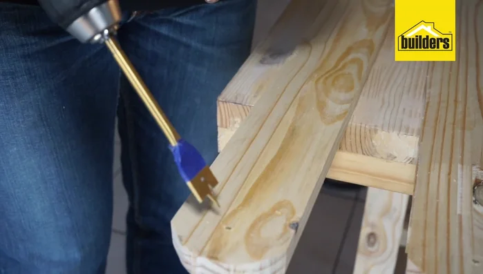 Sand down all the wooden pieces.