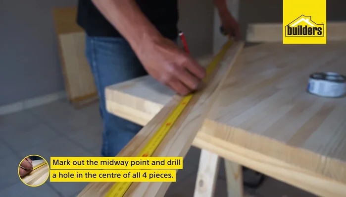 Assemble the sides using one 6cm bolt, three washers per side, and one butterfly nut per side.