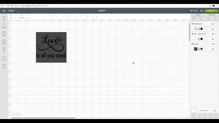 Weed the excess vinyl from around your design.