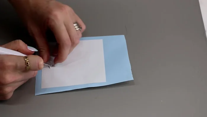 Weed the excess vinyl from around your design.