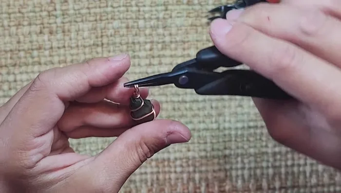 Adjust the wrapping with your hands to ensure everything is in place and secure.