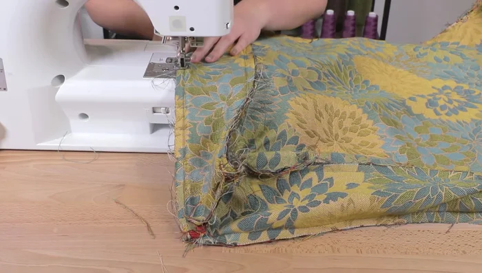 Repeat step 10 for the other side of the cushion.