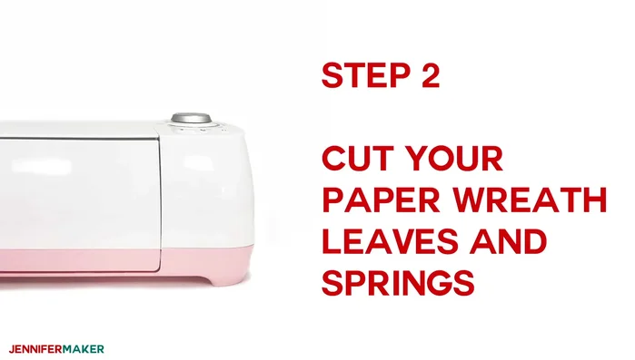 Upload the SVG file to Cricut Design Space. Cut the leaves using various complementary colors of cardstock.