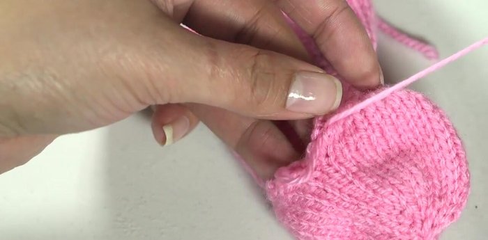 Use mattress stitch to join seams, working with the right side facing you for a neat finish. This is especially useful for joining the body and head pieces to avoid stuffing complications.