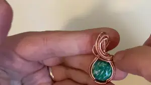 DIY Adorable Pendant with Modified Sumac Weave: Easy Wire Wrapping Tutorial