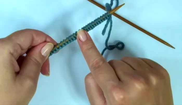 Knit cuff: alternate purl 1, knit 1 until 13 rows are complete.