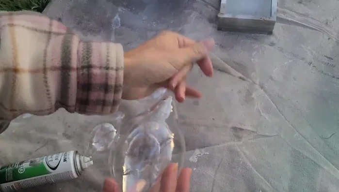 Dry ornaments using a blow dryer (optional) to speed up the process.