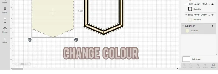 Duplicate the frame, group, and hide the other main parts. Weld the shape and duplicate twice for shadow box layers.