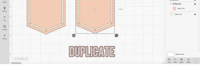 Group the frame and delete the top banner, leaving the bottom contour. Hide all and change the color.