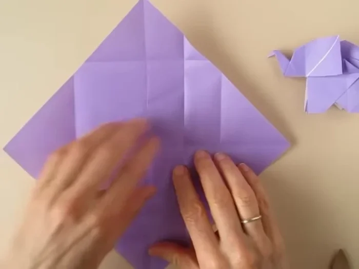 Repeat the fold on the other side.