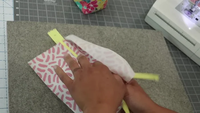 Press and Topstitch: Press the seams, and then topstitch along this final side to match the first.