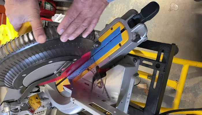 Cut 45-degree miters on the frame pieces using a miter saw. Ensure the saw is perfectly at a 45-degree angle using a scientific square and a test cut.