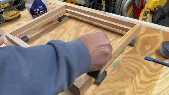 Apply wood finish (optional).