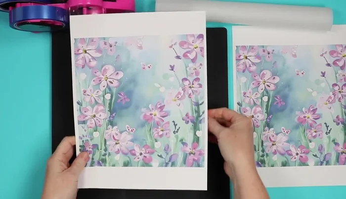 Prepare the sublimation print: Ensure your design is mirrored and slightly oversized. Locate the print on the wind spinner, considering the holes at the top and bottom.